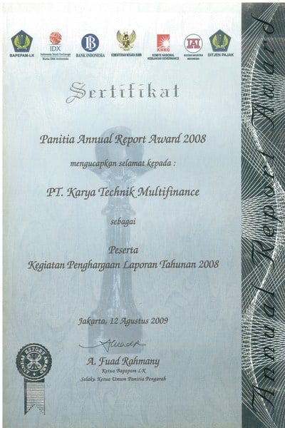 2008 - Peserta Annual Report Award